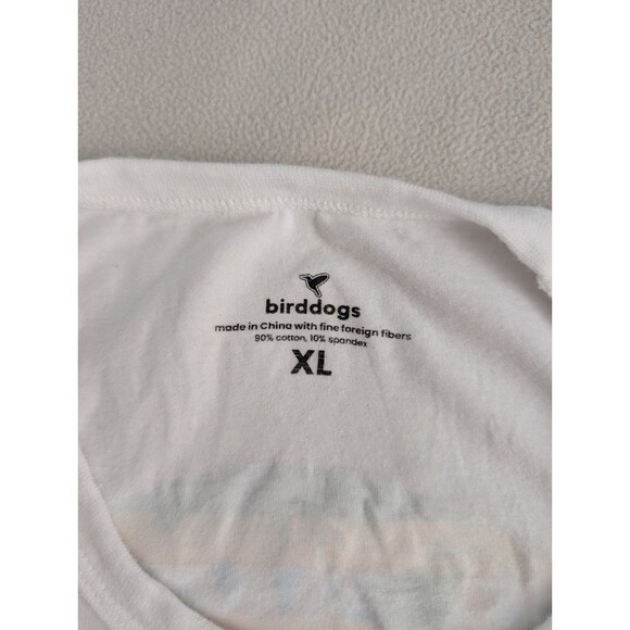 Bird Dogs Shirt Mens XL White Casual Graphic Tee Logo Palm Tree Tshirt Gorpcore - Picture 3 of 7
